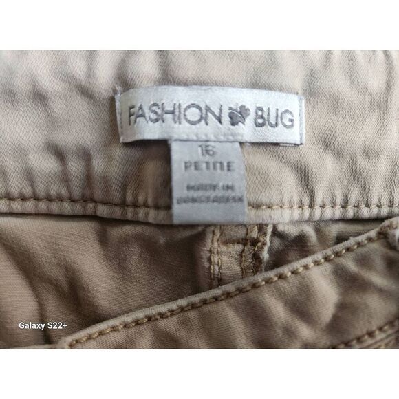 W7  Fashion Bug crop tan pants petite - Picture 7 of 7